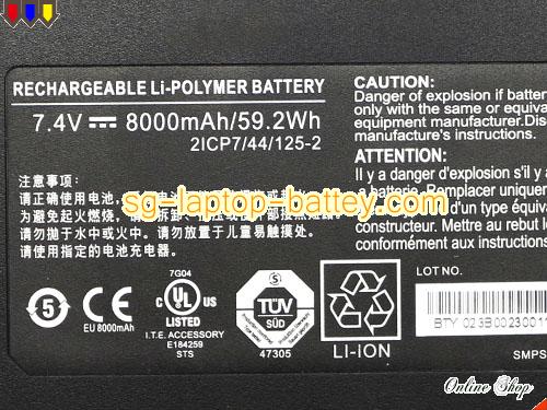 image 5 of Genuine XPLORE Xslate B10 Battery For laptop 8000mAh, 59.2Wh , 7.4V, Black , Li-Polymer