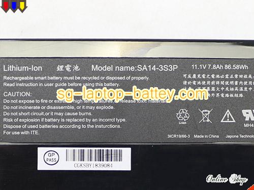  image 5 of Genuine DIRTBOOK S 14 Series Battery For laptop 7800mAh, 86.58Wh , 7.8Ah, 11.1V, Black , Li-ion