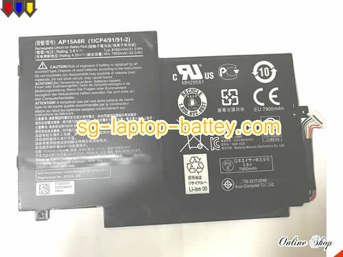  image 3 of Genuine ACER Switch 10 E SW3-013P Battery For laptop 8180mAh, 31Wh , 3.8V,  , Li-ion