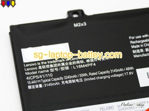  image 2 of Genuine LENOVO Flex 14IML 81XG0007US Battery For laptop 3240mAh, 50Wh , 15.44V, Black , Li-Polymer