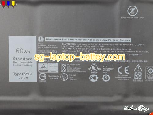  image 3 of Genuine DELL Latitude 7290 G0N93 Battery For laptop 7500mAh, 60Wh , 7.6V, Black , Li-ion