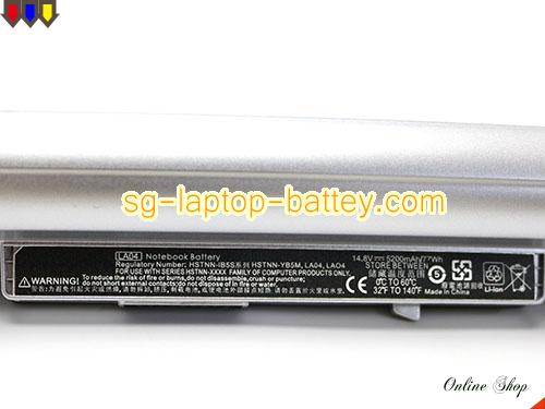  image 5 of HP Pavilion 15-N075ED Replacement Battery 5200mAh, 77Wh  14.8V Black+ Sliver Li-ion