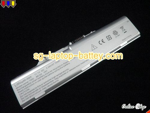  image 2 of AVERATEC 1000E Replacement Battery 4400mAh 11.1V Silver Li-ion