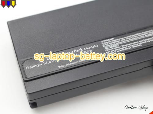  image 2 of Genuine ASUS U33J Battery For laptop 4400mAh, 63Wh , 14.4V, Black , Li-ion