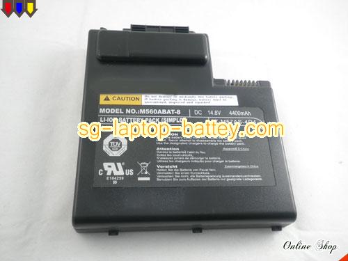  image 2 of Genuine CLEVO M570TU Series Battery For laptop 4400mAh, 14.8V, Black , Li-ion