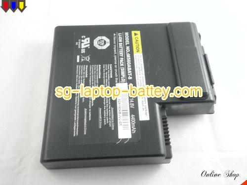  image 5 of Genuine CLEVO M570TU Series Battery For laptop 4400mAh, 14.8V, Black , Li-ion