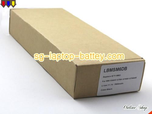  image 5 of Genuine MSI GT60 0NE 206CN Battery For laptop 7800mAh, 87Wh , 11.1V, Black , Li-ion
