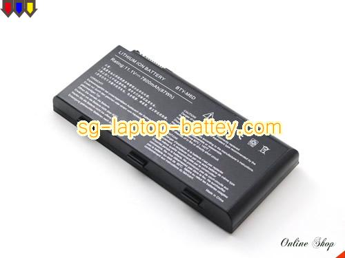  image 3 of Genuine MSI GT70-i789BLW7H 001762-SKU3 Battery For laptop 7800mAh, 87Wh , 11.1V, Black , Li-ion