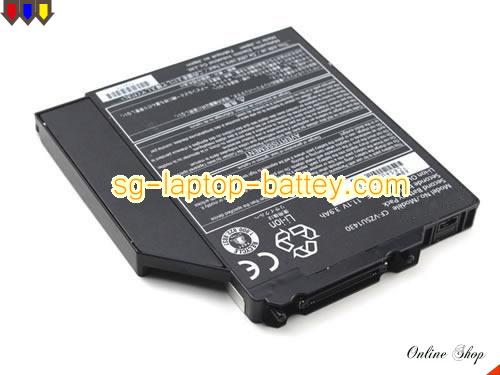  image 3 of Genuine PANASONIC Mk2-3 multi-media bay Battery For laptop 3.9Ah, 11.1V, Black , Li-ion