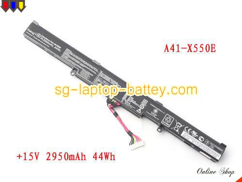  image 1 of Genuine ASUS A41X500E Laptop Battery A41-X550E rechargeable 2950mAh, 44Wh Black In Singapore