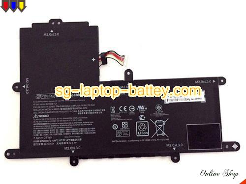  image 1 of Genuine HP 823908-1C1 Laptop Battery PO02037XL rechargeable 4810mAh, 37Wh Black In Singapore