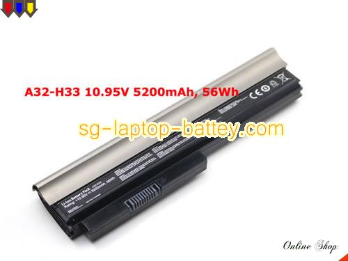  image 1 of Genuine HASEE NBP6A195 Laptop Battery A32-H33 rechargeable 5200mAh, 56Wh Grey In Singapore