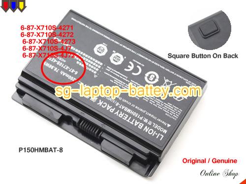  image 1 of Genuine CLEVO 6-87-X710S-4272 Laptop Battery 6-87-X710S-4J72 rechargeable 5200mAh, 76.96Wh Black In Singapore