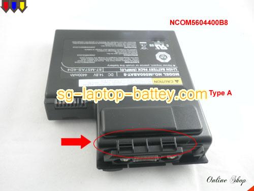  image 1 of Genuine CLEVO BAT-5720 Laptop Battery 6-87-M57AS-474 rechargeable 4400mAh Black In Singapore