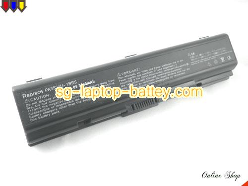  image 1 of Replacement TOSHIBA PA3535U-1BAS Laptop Battery PA35354U-1BRS rechargeable 6600mAh Black In Singapore