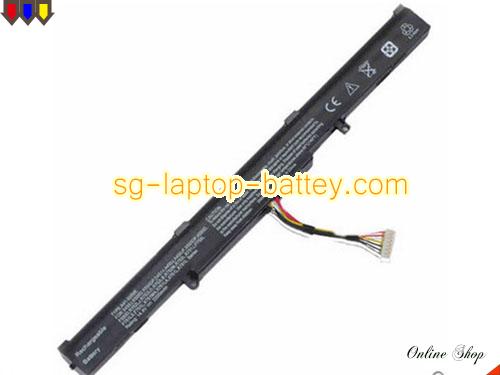  image 1 of Replacement ASUS A41X550E Laptop Battery A41-X550E rechargeable 2200mAh Black In Singapore
