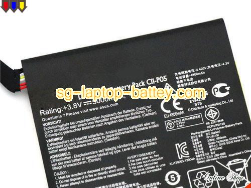  image 2 of Genuine ASUS C11P05 Laptop Battery C11-P05 rechargeable 5000mAh, 19Wh Black In Singapore