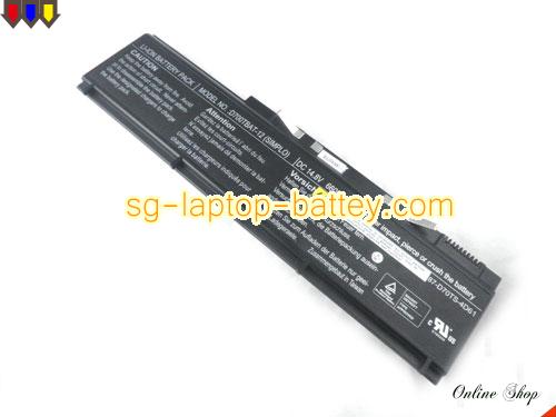  image 2 of Genuine CLEVO 87-D70TS-4D61 Laptop Battery D700TBAT-12 rechargeable 6600mAh Black In Singapore