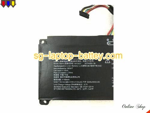  image 2 of Genuine LENOVO 0813007 Laptop Battery BSNO3558E5 rechargeable 4140mAh Black In Singapore