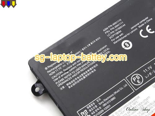  image 2 of Genuine LENOVO 45N1109 Laptop Battery 45N1112 rechargeable 2090mAh, 24Wh Black In Singapore