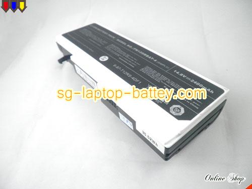  image 2 of Genuine CLEVO TN120RBAT-4 Laptop Battery 6-87-T121S-4UF rechargeable 2400mAh Black and White In Singapore