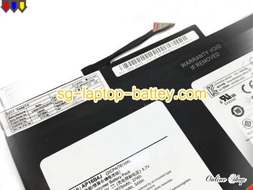  image 2 of Genuine ACER KT.00204.003 Laptop Battery AP16B4J rechargeable 4870mAh, 37Wh Black In Singapore