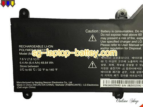  image 2 of Genuine LG LBH122SE Laptop Battery  rechargeable 6400mAh, 49Wh Black In Singapore