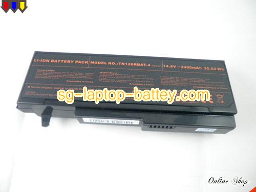  image 2 of Genuine CLEVO TN120RBAT-4 Laptop Battery  rechargeable 2400mAh Black In Singapore