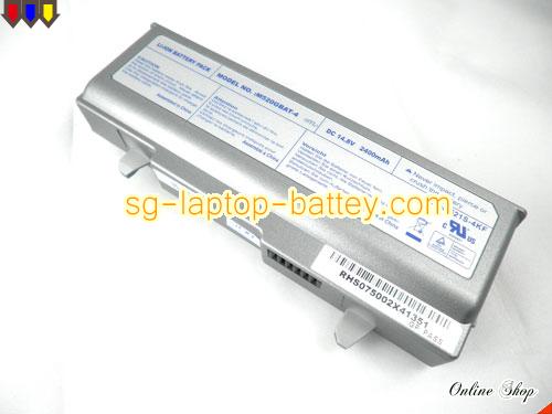  image 2 of Genuine CLEVO 87-M520GS-4KF Laptop Battery M520GBAT-8 rechargeable 2400mAh Sliver In Singapore