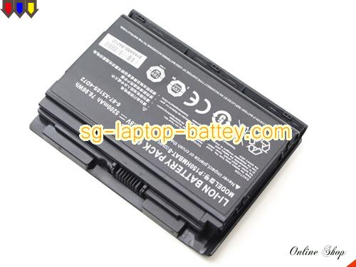  image 2 of Genuine CLEVO 6-87-X510S-4D73 Laptop Battery P150HMBAT-8 rechargeable 5200mAh, 76.96Wh Black In Singapore