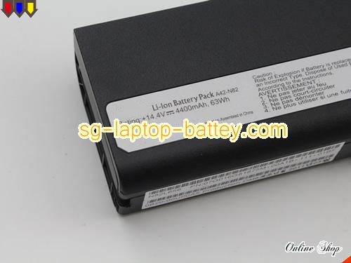  image 2 of Replacement ASUS A42-N82(U2) Laptop Battery A42-N82 rechargeable 4400mAh Black In Singapore