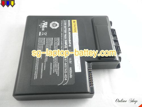  image 3 of Genuine CLEVO BAT-5720 Laptop Battery 6-87-M57AS-474 rechargeable 4400mAh Black In Singapore
