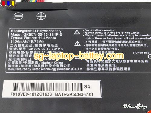  image 4 of Genuine GETAC GK5CN-11-16-3S1P-0 Laptop Battery GK5CN rechargeable 4100mAh, 46.74Wh Black In Singapore