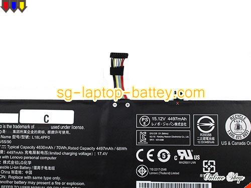  image 4 of Genuine LENOVO SB10W67370 Laptop Battery L18L4PF0 rechargeable 4630mAh, 70Wh Black In Singapore