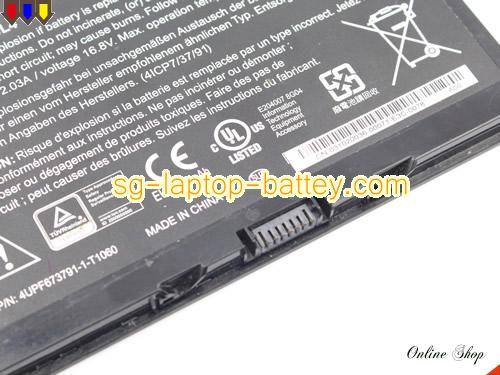  image 4 of Genuine MOTION 4UPF673791-1-T1060 Laptop Battery BATZSX00L4 rechargeable 2900mAh, 43Wh Black In Singapore