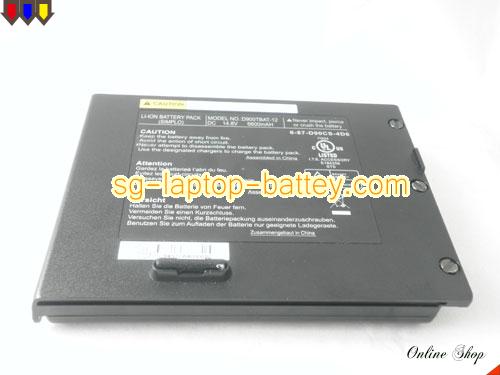  image 5 of Genuine CLEVO D900T Laptop Battery 6-87-D90CS-4D6 rechargeable 6600mAh Black In Singapore