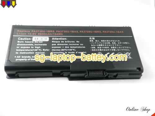  image 5 of Replacement TOSHIBA PABAS207 Laptop Battery PA3730U-1BAS rechargeable 8800mAh Black In Singapore