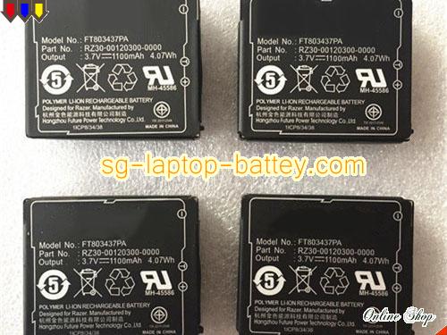  image 5 of Genuine RAZER FT803437PA Laptop Battery RZ30-00120300-0000 rechargeable 1100mAh, 4.07Wh Black In Singapore