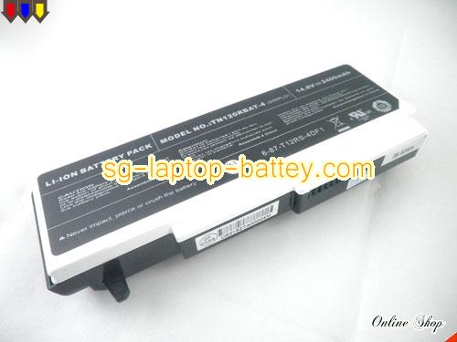  image 5 of Genuine CLEVO TN120RBAT-4 Laptop Battery 6-87-T121S-4UF rechargeable 2400mAh Black and White In Singapore