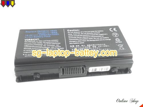  image 5 of Replacement TOSHIBA PA3591U-1BAS Laptop Battery PA3591U-1BRS rechargeable 2200mAh Black In Singapore