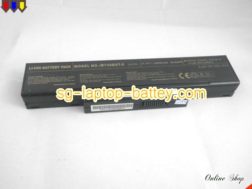  image 5 of Replacement CLEVO 6-87-M660S-4P4 Laptop Battery 6-87-M66NS-4C3 rechargeable 4400mAh Black In Singapore
