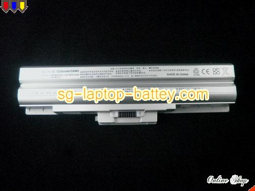  image 5 of Replacement SONY VGP-BPL13 Laptop Battery VGP-BPS13/B rechargeable 5200mAh Silver In Singapore