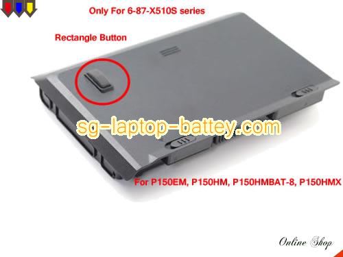  image 5 of Genuine CLEVO 6-87-X510S-4D73 Laptop Battery P150HMBAT-8 rechargeable 5200mAh, 76.96Wh Black In Singapore