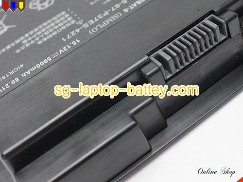  image 5 of Genuine CLEVO P370BAT-8 Laptop Battery 6-87-W955S-42F3 rechargeable 5900mAh, 89.21Wh Black In Singapore