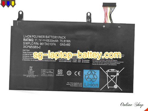  image 5 of Genuine GIGABYTE 961TA010FA Laptop Battery GNSI60 rechargeable 6830mAh, 76Wh Black In Singapore